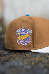 New Era Los Angeles Dodgers 40th Anniversary Purple UV (Khaki/Off White) - New Era