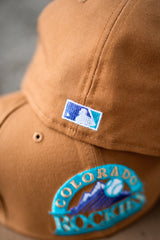 New Era Colorado Rockies 10th Anniversary Cyan UV (Khaki/Tan) - New Era