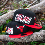New Era Chicago Bulls Side Script Snapback - New Era