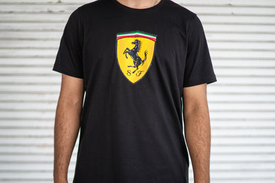 Puma Scuderia Ferrari Race Bold Colour Shield Men's Tee (Black) - Puma