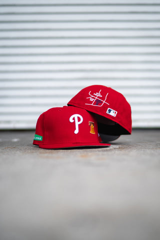 New Era Philadelphia Phillies City Transit Pack 59Fifty Fitted Cap (Red) - New Era