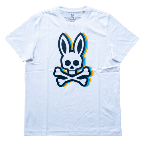 Psycho Bunny Challis Graphic Tee (White) - Psycho Bunny