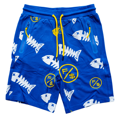 Fly Supply Fishscale Pique Shorts (Blue) - Fly Supply