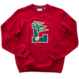 Lacoste Flags Graphic Crewneck (Scarlet) - Lacoste