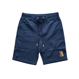 Psycho Bunny Cooper Split Bunny Logo Sweat Shorts (Navy) - Psycho Bunny