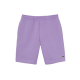 Lacoste Organic Brushed Cotton Fleece Shorts (Purple) - Lacoste