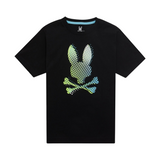 KIDS Psycho Bunny HINDES GRAPHIC TEE (Black) - Psycho Bunny