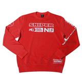 Sniper Gang NFL Crewneck (Red) - Sniper Gang Apparel