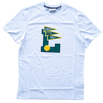 Lacoste Flags Graphic Shirt (White) - Lacoste