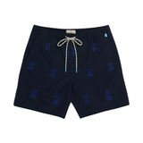 Psycho Bunny Larkin Swim Shorts (Navy) - Psycho Bunny