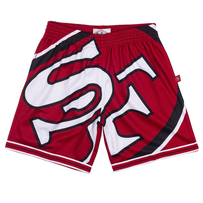 Mitchell & Ness San Fransisco 49ers Big Face Shorts - Mitchell & Ness